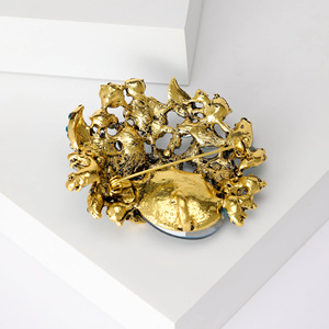 Broche Vintage de Flor com Strass e Glitter para Acessório de Joias e Lenços - Product Image 6