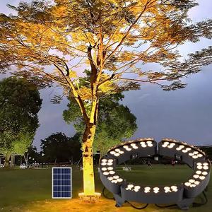 Lumière LED circulaire en aluminium pour palmier, haute luminosité, <span class=keywords><strong>solaire</strong></span>, 48W 60W 72W, projecteur <span class=keywords><strong>solaire</strong></span> extérieur pour arbre - Product Image 2