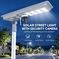 Lampadaire solaire tout-en-un avec caméra 4G, surveillance à distance, poteau de 5 à 9 m, aluminium moulé sous pression, extérieur, étanche IP66
