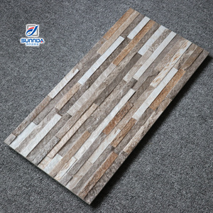 Thiết kế mới biệt thự sang trọng Ốp tường cho thiết kế bên ngoài nhà <span class=keywords><strong>Slate</strong></span> gạch tường giá gốm gạch 300x600 mét - Product Image 6