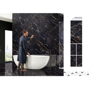 Fusion Blue Glossy Polished Glazed Porcelain <b>Tiles</b> 600x1200mm Luxury Ceramic Floor Wall <b>Tile</b> - Product Image 5