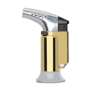 Nouveau style coupe-vent rechargeable Logos personnalisés briquet torche oblique pour la vente en gros en vrac - Product Image 4