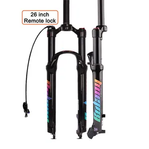 Magnezyum alaşımlı MTB bisiklet çatalı hava 26/27.5/29 inç dağ bisikleti 32 RL100mm amortisör çatal