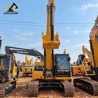Excavatrice sur chenilles hydraulique Caterpillar 320GC d'occasion de 20,5 tonnes avec flèche, cabine d'opérateur et benne pour travaux routiers