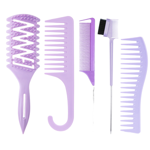 Juego de 12 Peines de Peluquería con Dientes de Plástico, Dientes Anchos para Desenredar, para Uso Doméstico, Herramientas de Estilismo - Product Image 3