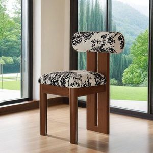 Silla de <span class=keywords><strong>Comedor</strong></span> de Madera Maciza de Estilo Nórdico, Silla de Estilo Wabi-Sabi, Silla de Maquillaje Simple para <span class=keywords><strong>Comedor</strong></span> L028 - Product Image 6