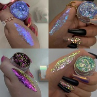 MLM maquillage personnalisé en vrac arc-en-ciel paillettes transparentes Super aurore opale changement de couleur caméléon ombre à paupières Chrome flocons Pigment