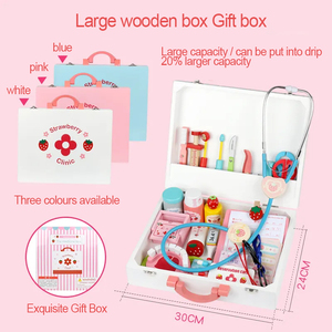 Durable de haute qualité utilisant divers enfants faisant semblant de jouer avec des jouets docteur en bois - Product Image 3