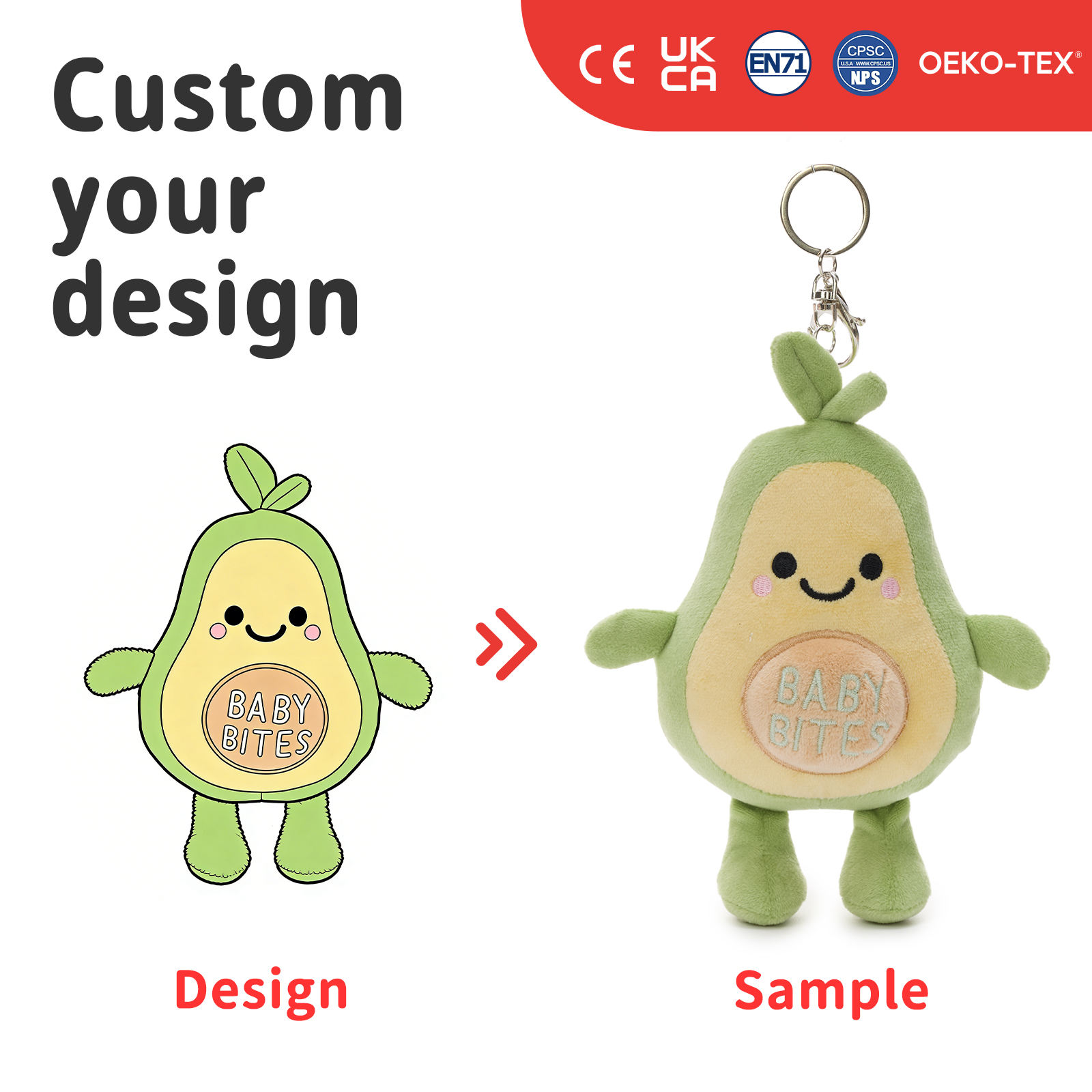 Plante en peluche personnalisée