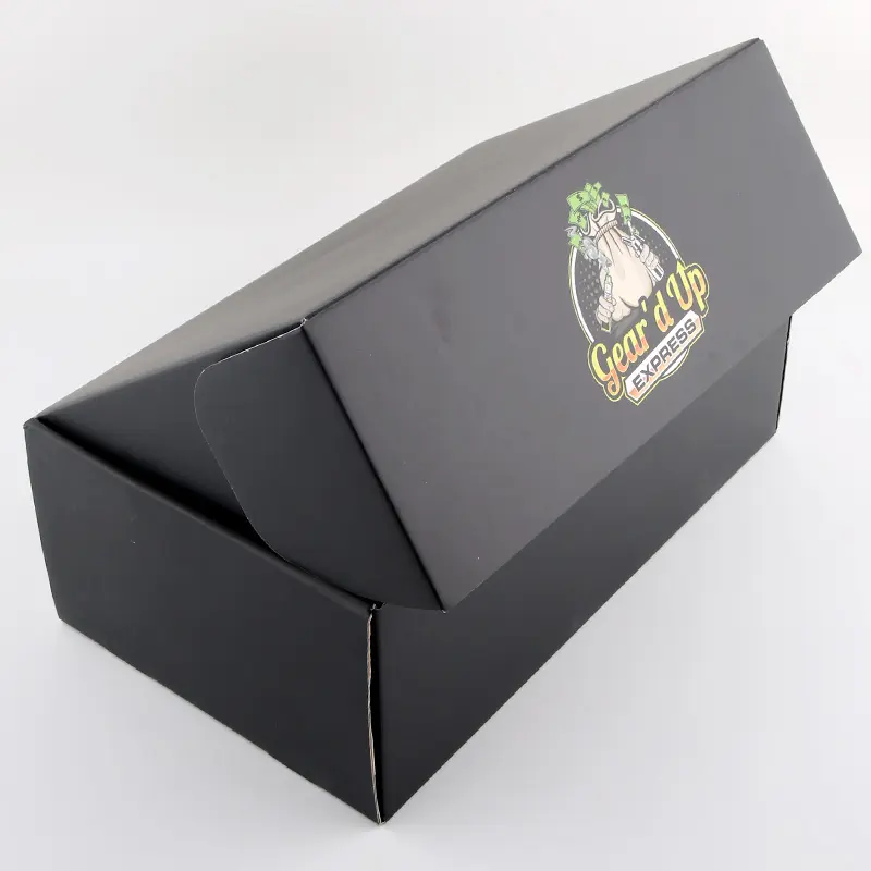 Custom Cardboard Packaging Mailing Moving Shipping Black Corrugated Retail Box Cartons shipping boxes for small business