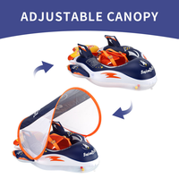Bouée de natation gonflable en PVC pour bébés et enfants, jouet aquatique d'été avec auvent pour piscine, flotteurs pour la natation