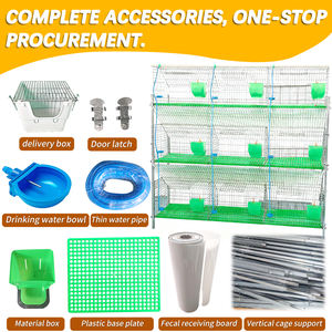 <span class=keywords><strong>Cage</strong></span> à lapins automatique personnalisable neuve à neuf places de type H avec treillis soudé galvanisé - Product Image 3