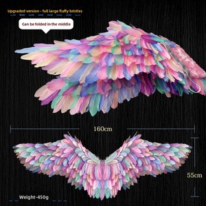 Alas de <span class=keywords><strong>Plumas</strong></span> de Ángel, Accesorios para Adultos, Modelo Secret Dimension T, Ropa para Espectáculos, Fotografía de Bodas, <span class=keywords><strong>Plumas</strong></span> Creativas - Product Image 3