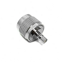 Adaptateur coaxial RF en laiton de type N mâle vers QMA femelle, en stock, directement de l'usine
