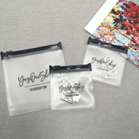 Logotipo personalizado pendiente collar anillo embalaje bolsa transparente joyería Ziplock Zip Lock cremallera plástico Pvc Wbusinessspvc reciclable