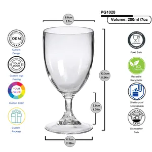 Copos de plástico para venda mais vendidos, copo de vidro direto de fábrica, copo de cor do logotipo personalizado, 2023