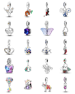 Pendentifs Breloques Cœur en Zircon Taillé Rose, Design Original, en Argent 925 Plaqué Or/Argent/Or Rose pour Créations DIY <span class=keywords><strong>Animaux</strong></span> - Product Image 1