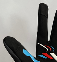 Gants de karting de course en cuir synthétique avancé avec paume en silicone pour une meilleure adhérence et poignets élastiqués pour une sécurité accrue