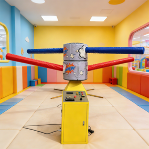 EASYFUN - Nuevo Diseño de Fábrica, Pista Inflable Wipeout, Juego Mecánico Interactivo con Obstáculos Dobles Giratorios para 1-9 Personas - Product Image 5
