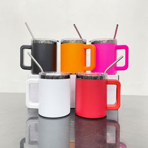 Powder Coated Underneath Colorful 10Oz <b>Mug</b> <b>Double</b> <b>Walled</b> Black Plated Colored Tumbler With Magnetic Lid - Product Image 1