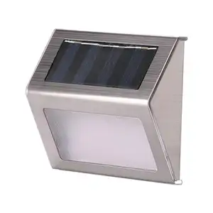 New a wide range stainless steel IP65 Outdoor decorative Step lamp of solar power garden Wall Light