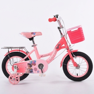 Vélo pour enfants style princesse 12 14 16 pouces, rose mignon, pour filles, avec protège-chaîne à motif <span class=keywords><strong>de</strong></span> dessin animé et panier <span class=keywords><strong>de</strong></span> rangement violet - Product Image 1