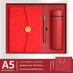 Promotional Luxury Business Gifts Box Set A5 Notebook USB Flash Drive Pen Set Customized Color Logo Embossed Modern Office - Product Image 3