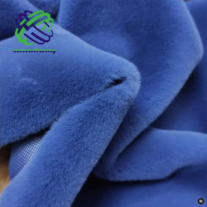 2022 NEW Eco <strong>Fur</strong> Solid Color 1200gr Rabbit Re Faux <strong>Fur</strong> Fabric for Jackets Hats Bags - Product Image 5