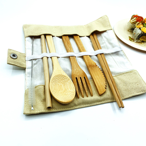 Fornitura di fabbrica <span class=keywords><strong>Set</strong></span> di posate in bambù di alta qualità cucchiaio/forchetta/coltello <span class=keywords><strong>Set</strong></span> di posate in bambù - Product Image 3