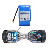 Toptan Drop Shipping 36V 4.18650 10S2P Hoverboard pil şarj edilebilir pil Li ion 24V 48V lityum elektrikli Scooter