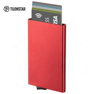 TILONSTAR TVC100 Tarjetero de Aluminio con Logotipo Personalizado, Regalos Empresariales, Estuche para Tarjetas de Crédito, Cartera Emergente - Product Image 1