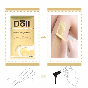 Bambola 100 pezzi di cera di alta qualità in <span class=keywords><strong>legno</strong></span> di betulla fatto bastone spatola ceretta in <span class=keywords><strong>legno</strong></span> <span class=keywords><strong>per</strong></span> cera depilatoria - Product Image 5