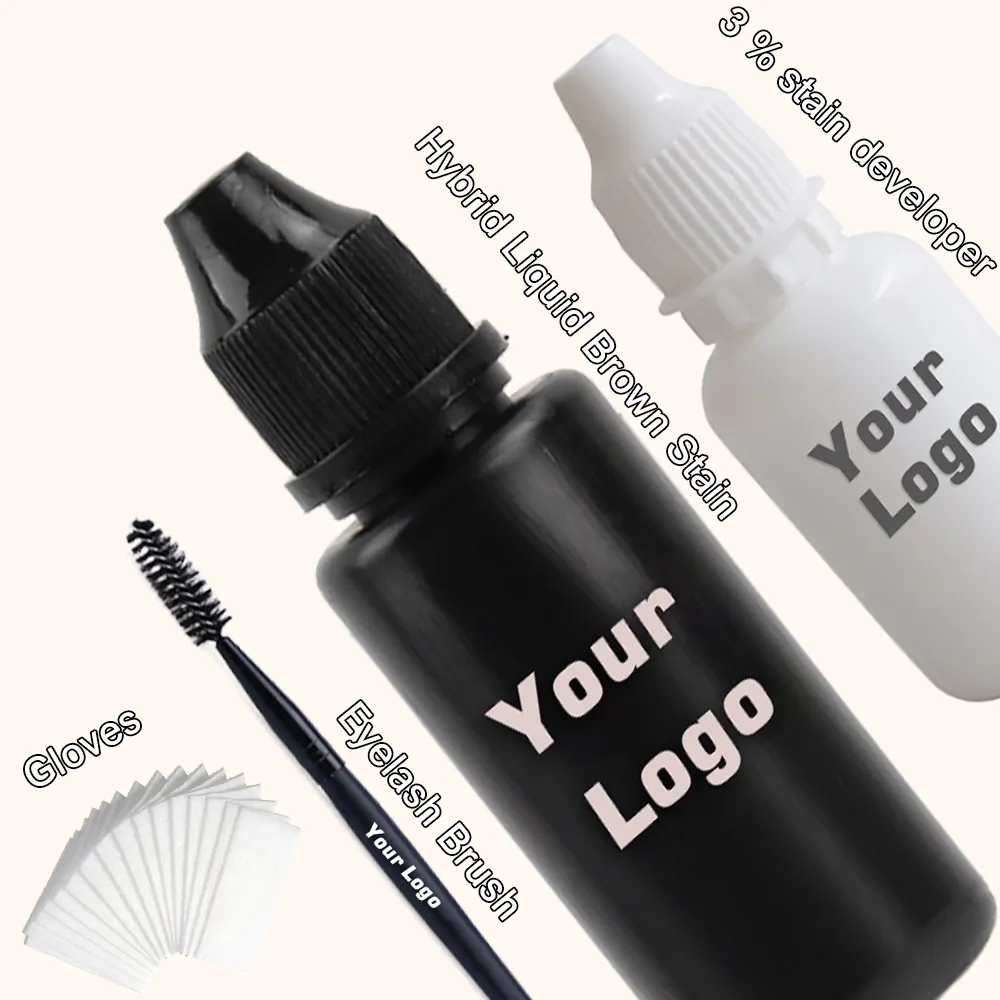 Custom Logo hybrid tint Private Label Long Lasting Eyebrow liquid hybrid liquid brow stain brow tint