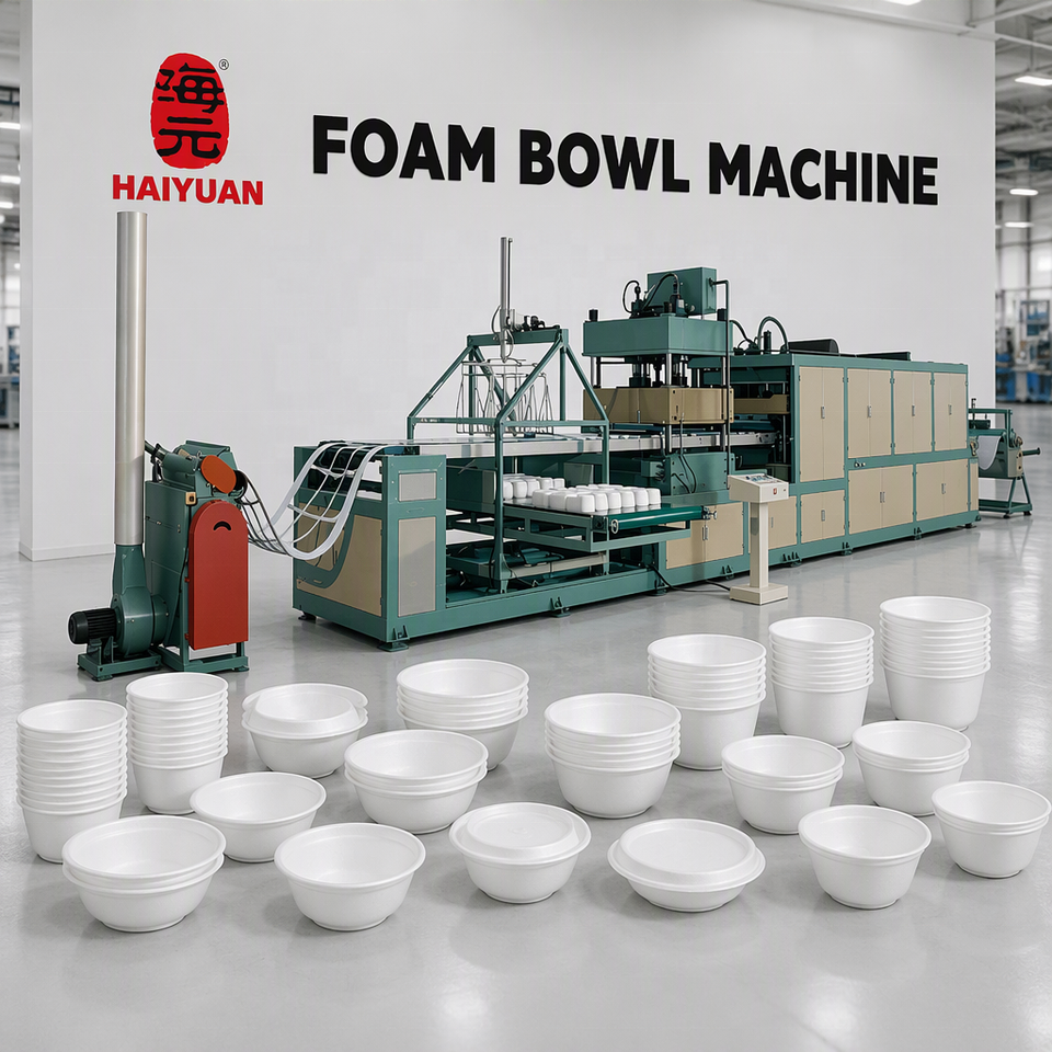 Fast Food Box Automatic Plastic Vacuum Forming Machine for PS PP PET ...