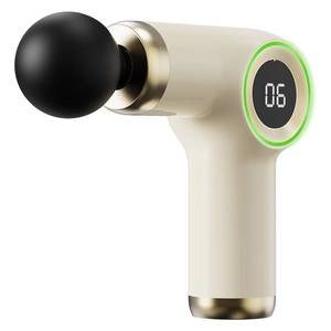 Pistola de Masaje Fascial Inalámbrica Profesional con Pantalla Digital, 4 Cabezales de Masaje, Batería de Larga Duración de 1200 mAh, Masajeador para Relajación Muscular - Product Image 4