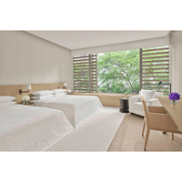 Luxuriöse 5-Sterne-Hotel-Möbelkollektion Massivholz Moderne Apartment-Schlafzimmersets Badezimmer-Waschtische Küchenschränke