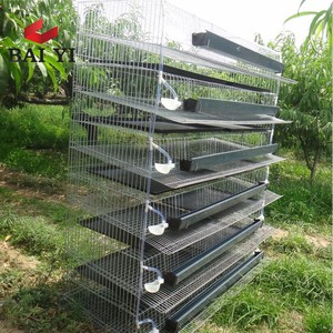 Nouvelles cages à oiseaux chinoises pour cailles / Cage à batterie pour cailles avec système d'alimentation, antirouille, durable, type H, longue durée <span class=keywords><strong>de</strong></span> vie - Product Image 1