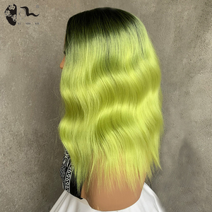 XISHIXIUCruella Devile <strong>Wigs</strong> <strong>Costume</strong> Halloween Cosplay <strong>Wig</strong> Synthetic Short <strong>Hair</strong> Black and Green Bob Wavy <strong>Wig</strong> with Bangs for Women - Product Image 5