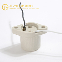 Douille de lampe Jinyi E26 en céramique, support de lampe de haute qualité 600V 660W, douilles de lampe à vis Edison, bases de lampe