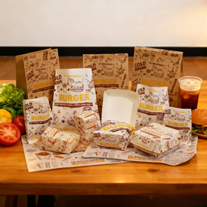 Caja de Embalaje de Comida Rápida Personalizada, Desechable, Caja para Hamburguesas, Contenedor de Alimentos para Llevar, Caja Ecológica para Hamburguesas - Product Image 3