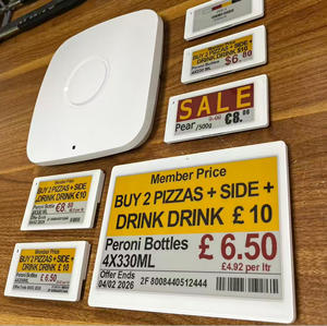 Étiquette électronique de prix ESL de 7,5 pouces avec 4 connecteurs, étiquette numérique intelligente sans fil pour supermarché, affichage numérique E Ink - Product Image 4