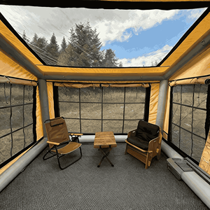 Tente <span class=keywords><strong>de</strong></span> camping gonflable Oxford pour la <span class=keywords><strong>pêche</strong></span> à la <span class=keywords><strong>carpe</strong></span>, 3,7x4m, grand espace, imperméable, coupe-vent, portable, tente familiale 4 saisons, montage rapide - Product Image 4