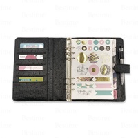 Leere Anpassbare Notizbücher Ordner A5 A6 PU Individuell Gestaltbarer Ordner Budget-Planer Tagebuch-Planer Journal-Organizer Bestseller