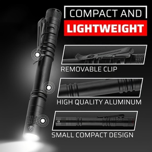 <span class=keywords><strong>Mini</strong></span> Túi đèn pin với bút Clip Hợp kim nhôm <span class=keywords><strong>Led</strong></span> bút ánh sáng UV đèn pin không thấm nước làm việc ánh sáng câu cá cắm trại đèn lồng - Product Image 3