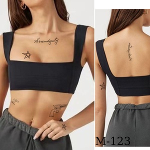 M 101-200 Autocollant de <span class=keywords><strong>tatouage</strong></span> temporaire de bras imperméable à l'eau <span class=keywords><strong>Lune</strong></span> et étoiles Papillon Design pour femmes - Product Image 2
