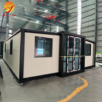 Maison préfabriquée de luxe à 2 chambres, conteneur en acier de 40 pieds, module extensible, construction en panneaux sandwich, écologique