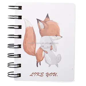 Low order quantity Wholesales custom logo printed A7 Paper notebook for boys and girls cartoon notepad for kids art Record book