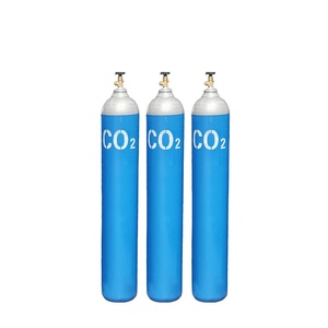 กระบอก CO2เหล็กไร้รอยต่อมาตรฐาน ISO 10L-50L แก๊สคาร์บอนไดออกไซด์เกรดอาหารบริสุทธิ์สูง99.9%-99.9999% อุตสาหกรรม - Product Image 1