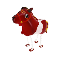 Ballon en aluminium marchant en forme d'animal pour enfants : cochon, girafe, pingouin, poulet, canard, vache - Décoration animée - Vente en gros