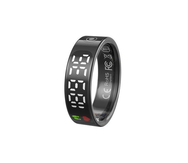 Smart Display Screen Smart Ring Full Health Monitor Blood Pressure Heart Rate Sleep Tracker Fashion Wearable Device